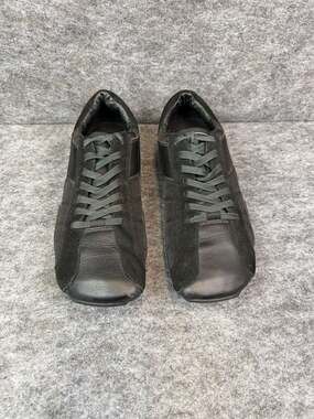 Diesel Auriga Men's Leather and Suede Casual Sneakers Black Men’s Size 13